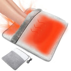 Electric Heated Foot Warmer – USB Heating Pad & Feet Massager | Pain Relief Heat Therapy for Men & Women, Ideal for Bed, Office & Under Desk