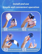 Rabbit Sky Night Light Projector – 360° Rotating Lamp for Kids