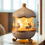 Rabbit Sky Night Light Projector – 360° Rotating Lamp for Kids