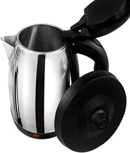 Stainless Steel Electric Kettle 2L – Fast Boil 1500W Hot Water, Tea & Coffee Maker with 360° Cordless Base, Auto Cut-Off & LED Indicator