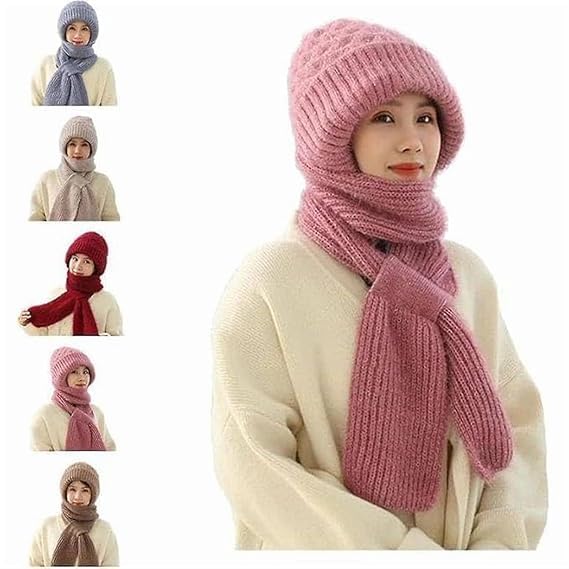 2-in-1 Windproof Scarf with Cap