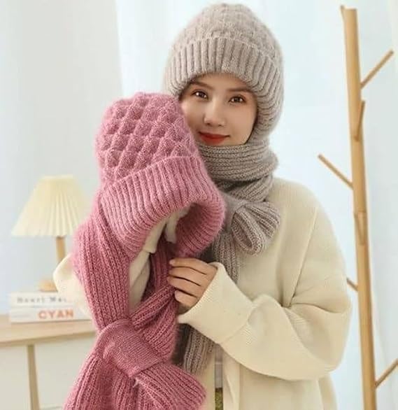 2-in-1 Windproof Scarf with Cap