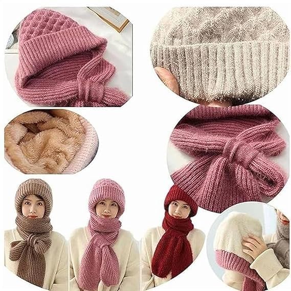 2-in-1 Windproof Scarf with Cap