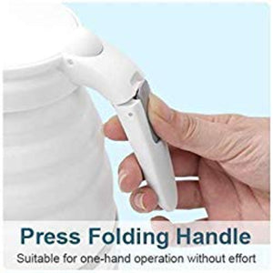 Travel Folding Electric Kettle – 600ml Collapsible Portable Kettle | Dual Voltage, Fast Boiling, Food-Grade Silicone, 600W