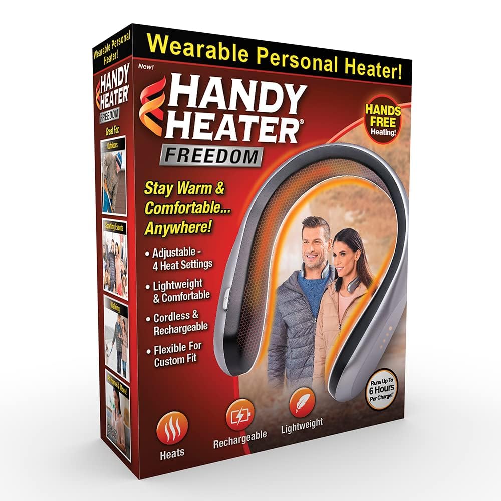 Handy Heater Freedom – Wearable Neck Heater | 4 Heat Modes